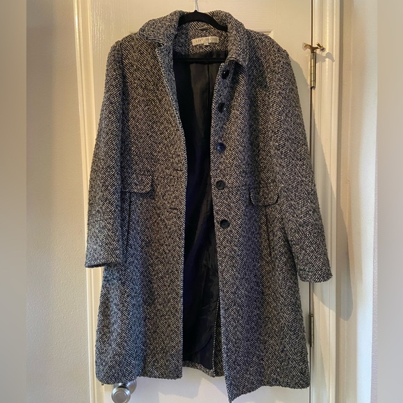 Vintage Larry Levine Wool Coat Size 10 - Picture 2 of 4